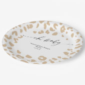 Gender Neutrale Safari Dierlijk Biologisch Dierlij Papieren Bordje (Gekanteld)