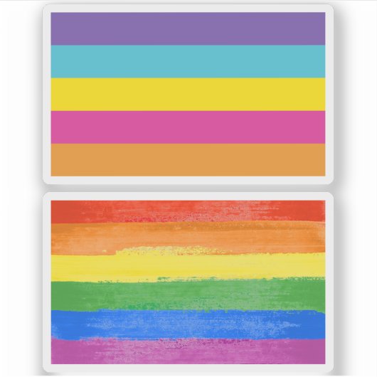 Gender Non-binair trots Sticker (Voorkant)