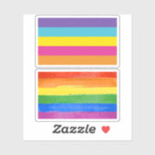 Gender Non-binair trots Sticker (Vel)