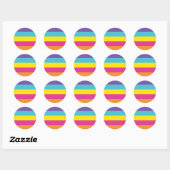 Gender Nonbinary Pride Flag Ronde Sticker (Vel)