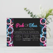 GENDER ONBEKEND Geslacht Onthulling Uitnodiging (Staand voorkant)