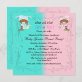 Gender onthullen Afrikaanse Amerikaanse baby's roz Kaart (Voorkant / Achterkant)