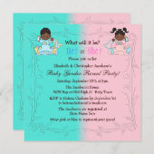 Gender onthullen Afrikaanse Amerikaanse baby's roz Kaart (Voorkant / Achterkant)