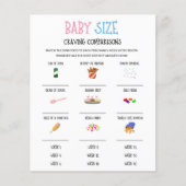 Gender onthullen Baby Grootte Craving Compare Game (Voorkant)