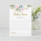 Gender onthullen Baby Naam suggesties Uitnodiging (Staand voorkant)