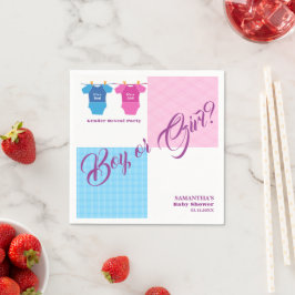 Gender onthullen Baby shower jongen of meisje? Mei Servet