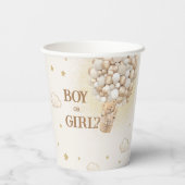 Gender onthullen Beer Boho Papieren Bekers (Achterkant)