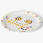 Gender Onthullen Bijen Thema Papier Party Bord (Gekanteld)