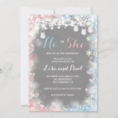 Gender onthullen Een beetje sneeuwvlokken is onder Kaart (Voorkant)