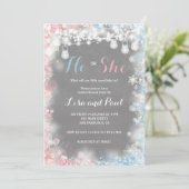 Gender onthullen Een beetje sneeuwvlokken is onder Kaart (Staand voorkant)