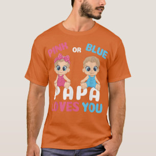 Gender onthullen Funny Papa houdt van je familie T-shirt