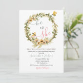 Gender onthullen Hij of zij is uitgenodigd Kaart (Staand voorkant)