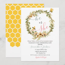 Gender onthullen Hij of zij is uitgenodigd