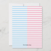 Gender onthullen Meisje of Jongen Baby shower Kaart (Achterkant)