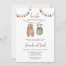 Gender onthullen minimalistisch neutraal Baby