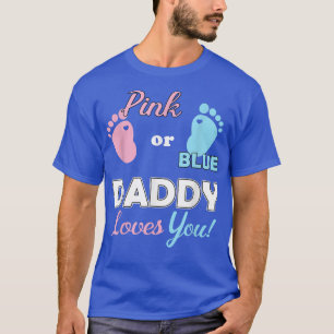 Gender onthullen papa voor nieuwe ouders t-shirt