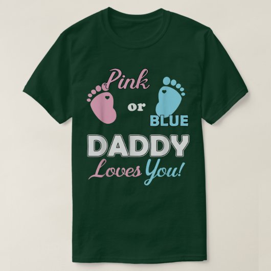 Gender onthullen papa voor nieuwe ouders t-shirt (Design voorkant)