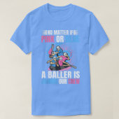 Gender onthullen partijontwerp voor honkbal en Sof T-shirt (Design voorkant)