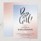 Gender onthullen partijuitnodiging. Jongen of meis Kaart (Voorkant / Achterkant)