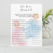 Gender onthullen Party Game Kaart (Staand voorkant)