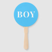 Gender onthullen Party Guess Boy of Girl Baby show Handwaaier (Achterkant)