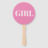 Gender onthullen Party Guess Boy of Girl Baby show Handwaaier (Voorkant)