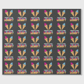 Gender onthullen Party - Ice crème Wat is er aan d Cadeaupapier (Vlak)