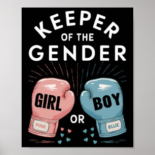Gender Onthullen Party Keeper of Gender Boxing Poster