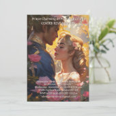 Gender Onthullen Party Prins of Prinses Uitnodigin Kaart (Staand voorkant)
