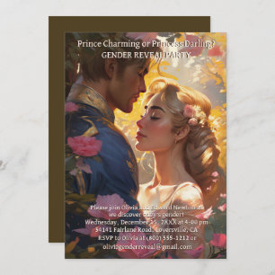 Gender Onthullen Party Prins of Prinses Uitnodigin Kaart