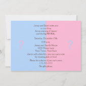 Gender onthullen Party uitnodigingen Baby rammelt (Achterkant)