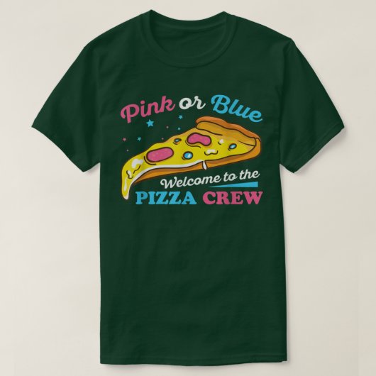 Gender onthullen Pizza-design voor een Pizza Lover T-shirt (Design voorkant)
