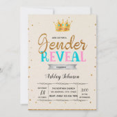 Gender onthullen prinses uitnodiging (Voorkant)