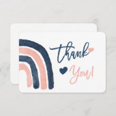 Gender onthullen Rainbow bedankt kaart (Voorkant / Achterkant)