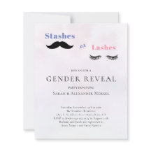 Gender onthullen Stashes of Lashes Budget Invitati