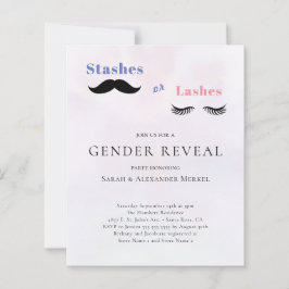 Gender onthullen Stashes of Lashes Budget Invitati