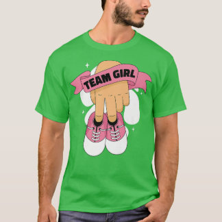 Gender onthullen Team Girl Baby Girl Shoes T-shirt