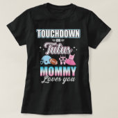 Gender onthullen touchdowns of tutus mamma matchin t-shirt (Design voorkant)