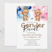 Gender onthullen uitnodiging (Voorkant / Achterkant)