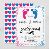 Gender onthullend partijfoto Uitnodiging (Voorkant / Achterkant)