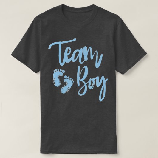 Gender onthulling Baby shower - Team Boy T-shirt (Design voorkant)