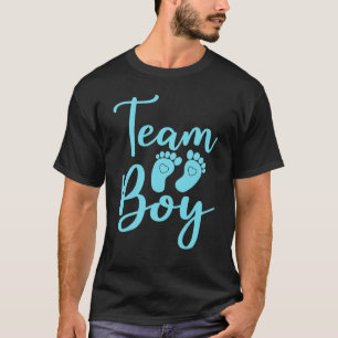 Gender onthulling Baby shower Team Boy T-shirt