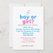 Gender onthulling Baby shower Uitnodiging (Voorkant)