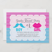 Gender onthulling Baby shower Uitnodiging (Voorkant)