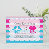 Gender onthulling Baby shower Uitnodiging (Staand voorkant)