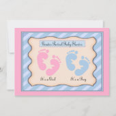 Gender onthulling Baby shower Uitnodiging (Voorkant)