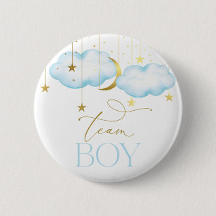 Gender onthulling Button, Team Boy Blue Button