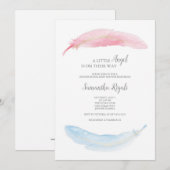 Gender onthulling de uitnodiging van Little Angel (Voorkant / Achterkant)