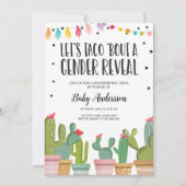 Gender onthulling Fiesta Invitation Baby shower Kaart (Voorkant)