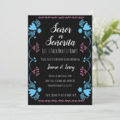 Gender onthulling Fiesta Papel Picado Kaart (Staand voorkant)